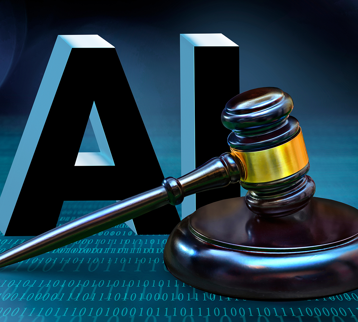 Judicial,Gavel,And,Ai,Symbol.,Jurisprudence,And,Ban,Artificial,Intelligence