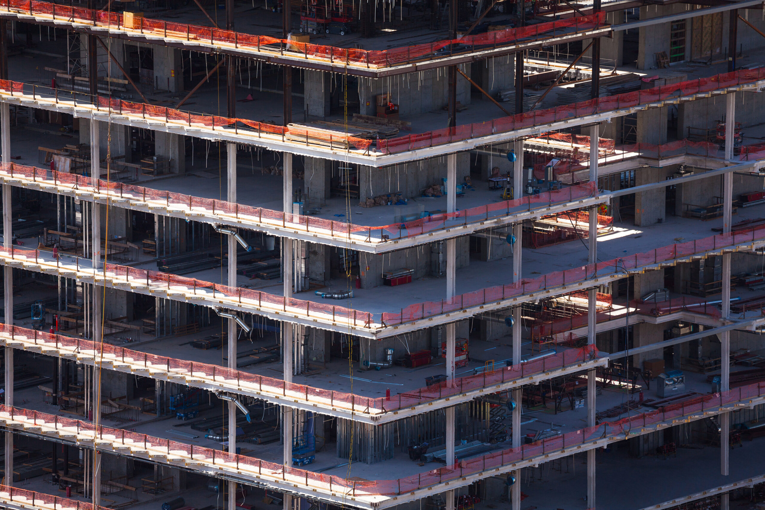 Construction of building in Los Angeles city